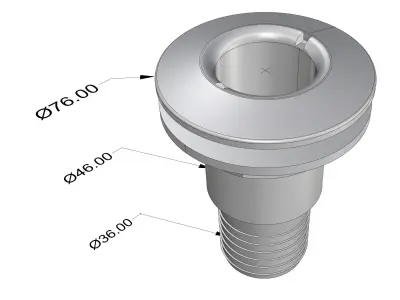 Thru-Hull Fitting 3D model