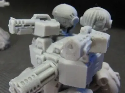 CHIBI-TECH SD - COLONIAL MK IV SMG HATCH GUNNER 3D print model