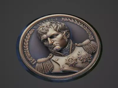 Napoleon Bonaparte Medallion 3D print model