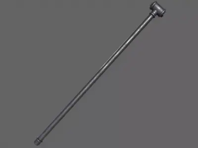 PBR Pipe Weapon V2b Low-poly 3D model