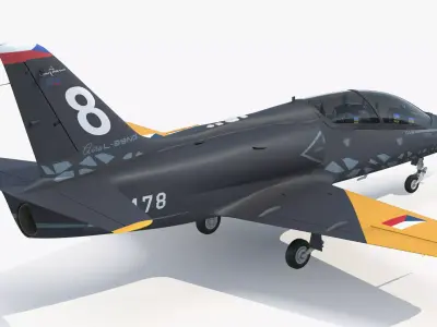 Czech Aero L-39 Skyfox Trainer Jet 3D model