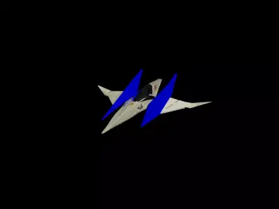 Starfox 64 Arwing Low-poly 3D model