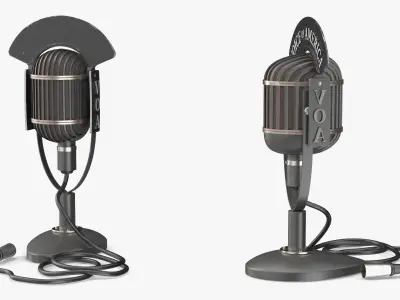  Voice of America Vintage Studio Microphone 