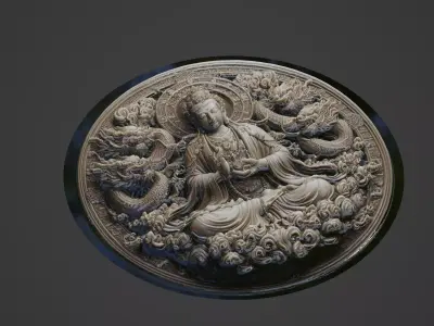 Modu Chanyu Medallion 3D print model get