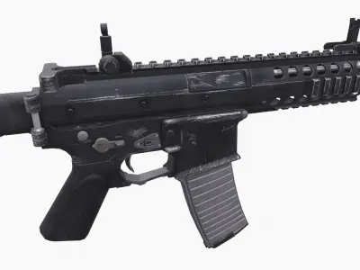 KAC PDW Low-poly 3D model