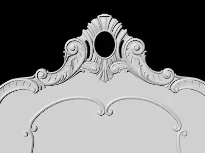 bed headboard footboard 3D model