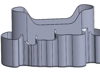 Pen stand or marker stand or id card stand 3D model