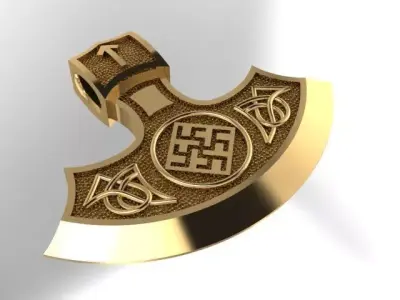 Axe pendant 3D print model purchase