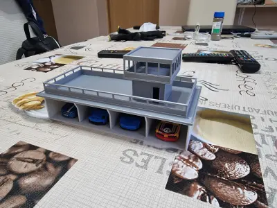 Pit stop garage 1 64 3D print model
