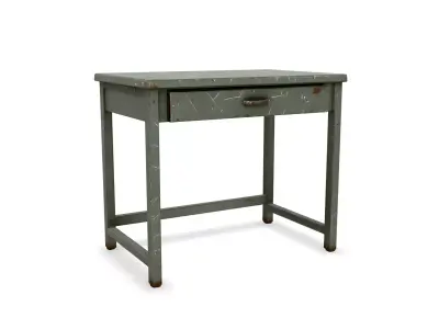 Soviet Metal Desk Free low-poly 3D model