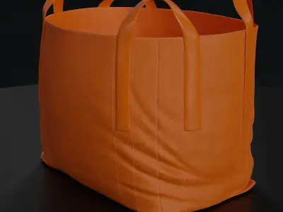 Industrial Bulk Bags Combo Low-poly 3D model