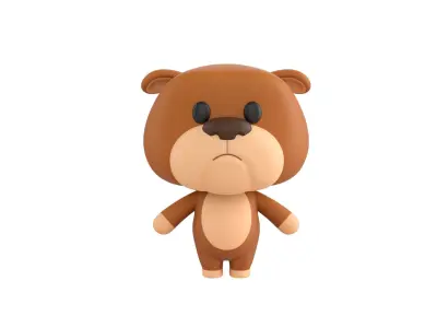 Character037 Bulldog 3D model