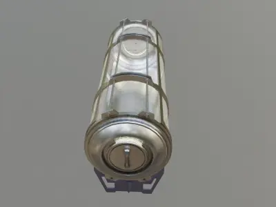 sci-fi sleeping or hybernation chamber pod Low-poly 3D model