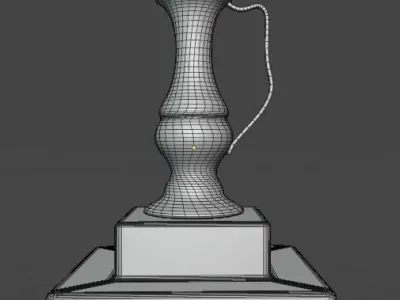brass vase 3D model purchase