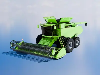 Combine Harvester 3D model