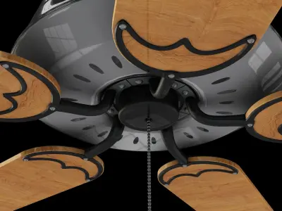 Ceiling Fan Low-poly 3D model
