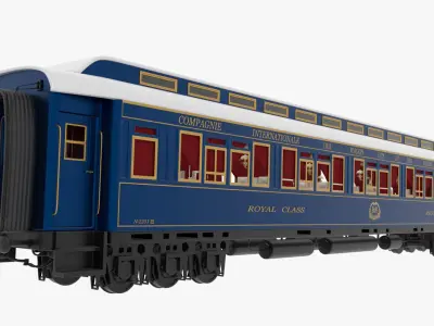 Restaurant Car Orient Express 3D model