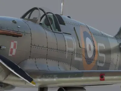 Supermarine Spitfire 3D model shop