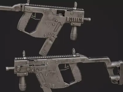 Kriss Vector Low-poly 3D model order