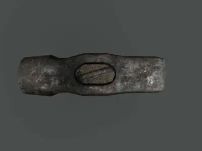 Old hammer Low-poly 3D model get