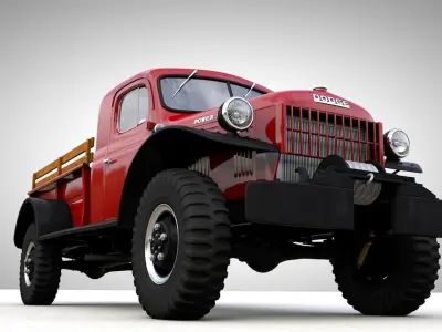 DODGE POWER WAGON X-CAB 1946 3D model