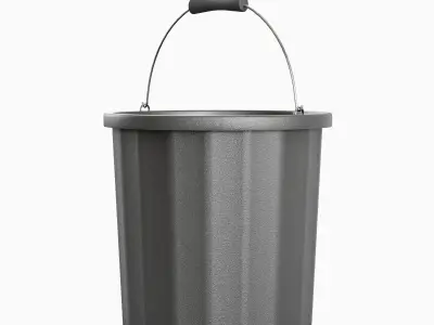 Industrial Plastic Bucket A 01 3D model