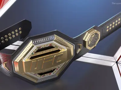 UFC Championship Belt 3D model