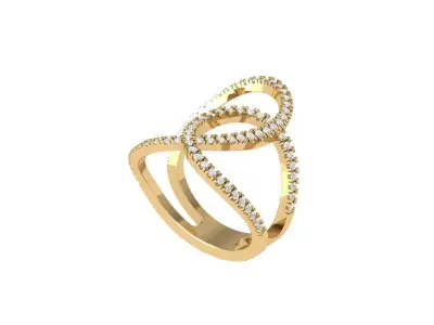 Wedding Ring 3D print model 98