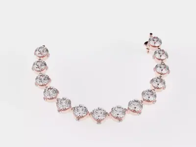 Earring kapsule ringstone 3D model