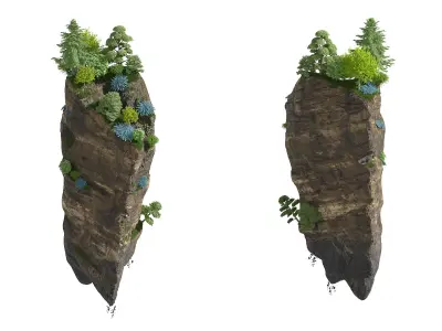 Soaring Forest Cliff 3D model