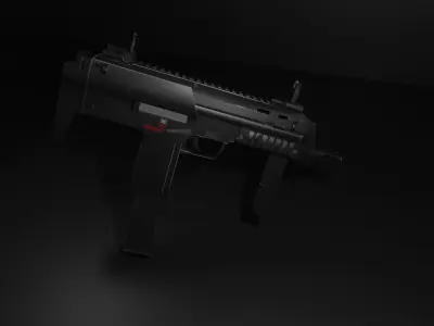 HK MP7 Low-poly 3D model