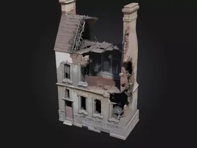 Abandoned Ruin  Echoes of a Lost Civilization 3D model