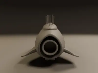 rocket 3D print model