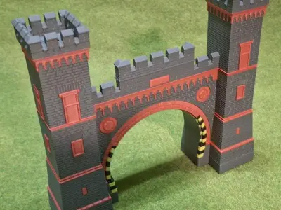 German portal Weilburg North 1-87 FDM color 3D print model