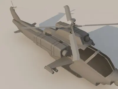 Helicopter Model military 3D model