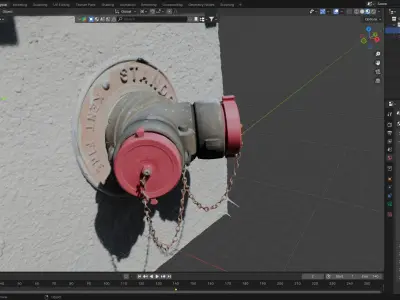 FDC Standpipes - Photoscanned Free 3D model