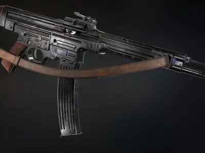 STG-44 Sturmgewehr Low-poly 3D model