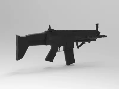 FN SCAR 3D model order
