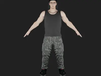 Alex Henderson Low-poly 3D model