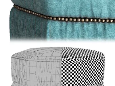 Stool Bombay 3D model