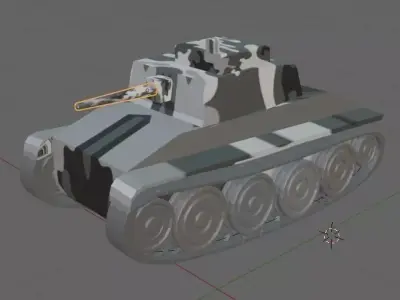 Tank6 Low-poly 3D model