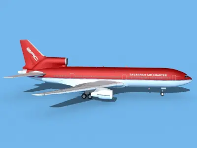 Lockheed L1011 Savannah Air Charter 3D model