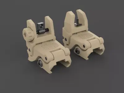 Magpul MBUS Sights 3D model