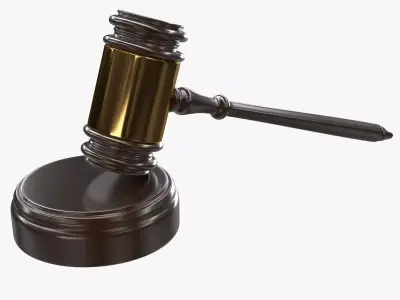 Gavel judge 3D model