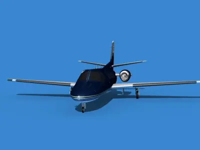Cessna Citation 550 II Bravo V08 3D model