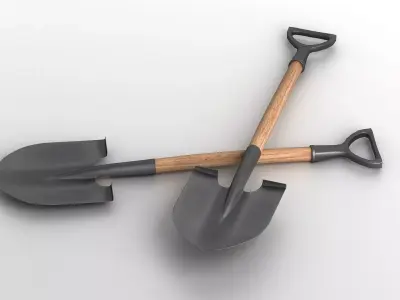Shovel Spade garden tool 3D model