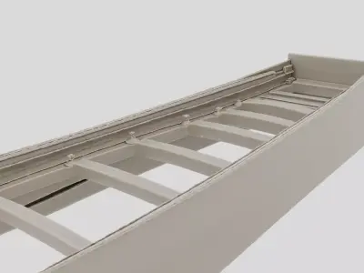 Industrial Factory Conveyor Belt Support Frame for 3D print 3D model