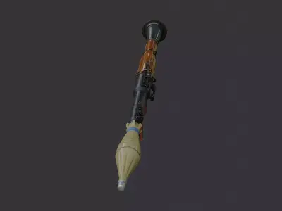 Rpg Seven Rocket Launcher Low-poly 3D model