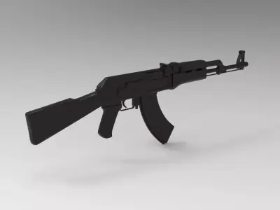 Ak 47 3D model 5