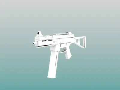 UMP 45 Game Ready Free low-poly 3D model